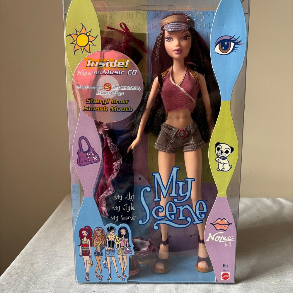 Mattel My Scene Nolee Doll 2002 First Wave with Music CD New B4575 Y2K Barbie
